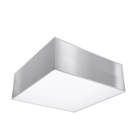 Plafón de techo HORUS 25 GRIS + 1x bombilla LED E27 3000K Cálida 7,5W 620lm