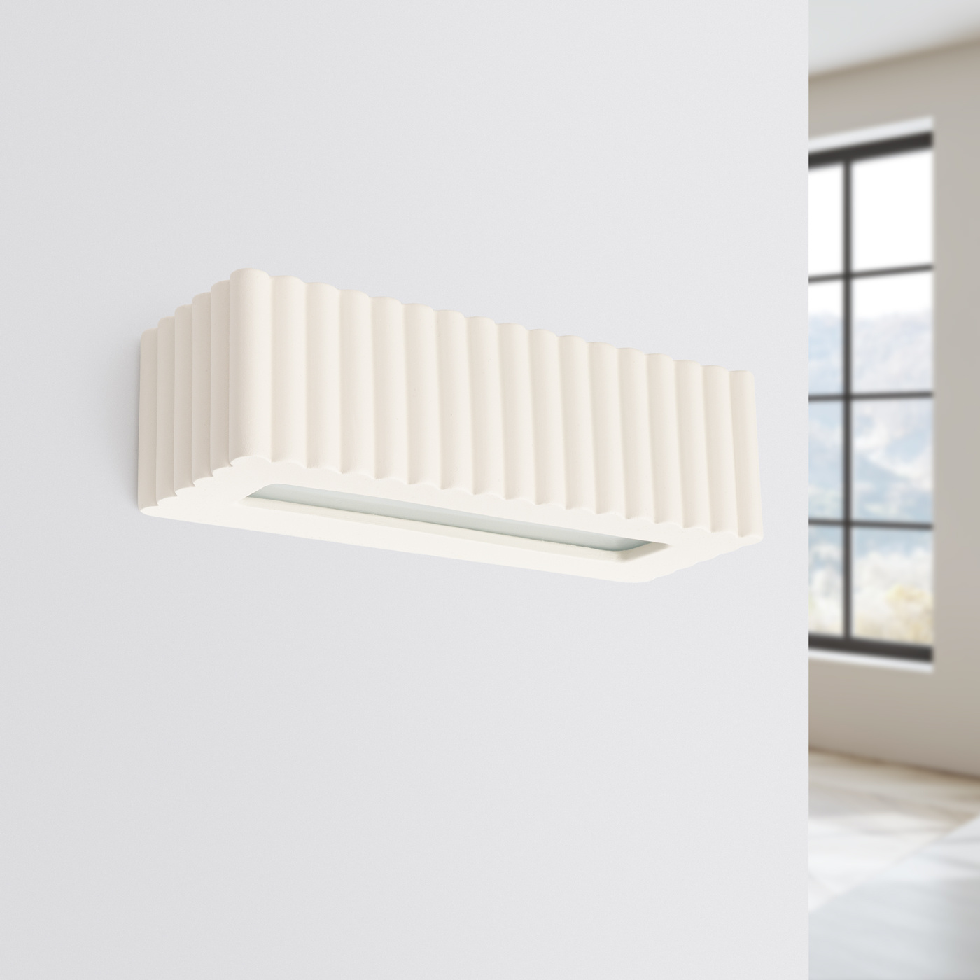 Aplique de cerámica RIGATA beige