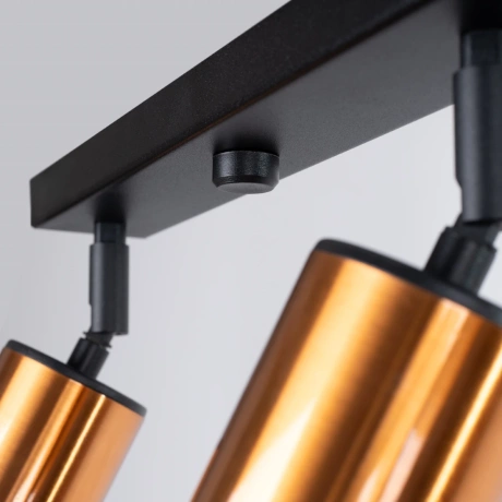 Lámpara de techo WINX 4L negro/cobre