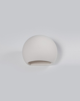 Aplique de cerámica GLOBE blanco + 1x bombilla LED E27 3000K Cálida 7,5W 620lm
