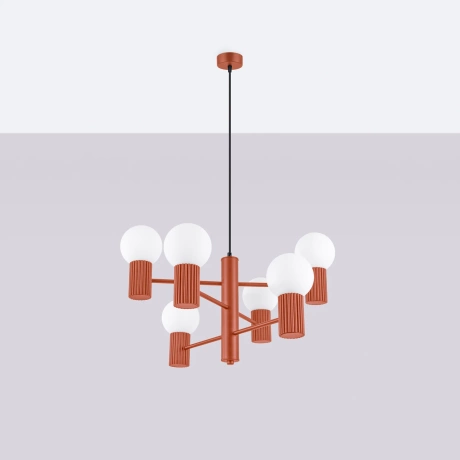 Araña HALO 6 rojo ocre