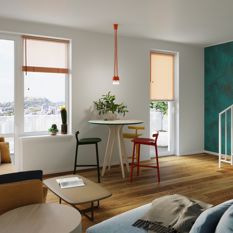 DIEGO 3 lámpara colgante naranja + 3x bombilla LED E27 3000K Cálida 7,5W 620lm