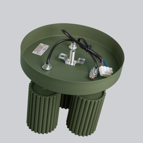 Lámpara de techo KARBON 3P verde oliva