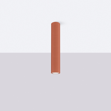 Lámpara de techo KARBON 40 rojo ocre