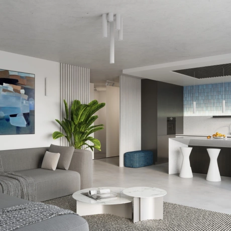 Lámpara de techo KARBON 30 blanca