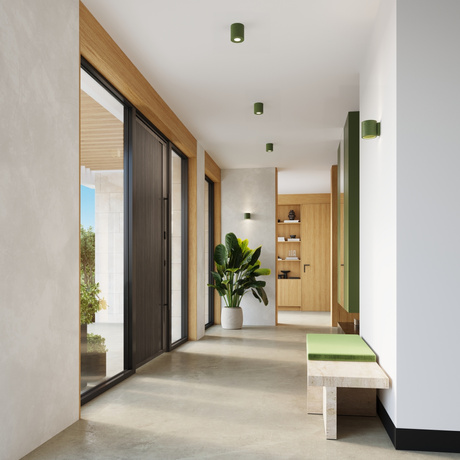 Lámpara de techo ORBIS hormigón verde oliva