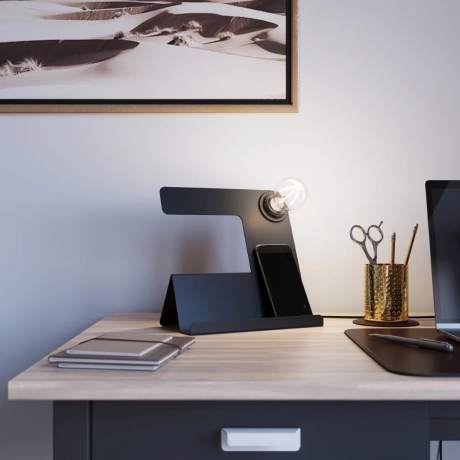 Lámpara colgante TULIP negro