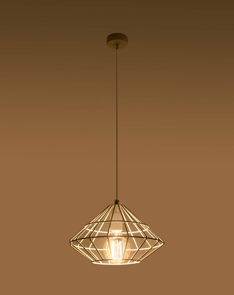 UMBERTO lámpara colgante blanco + 1x bombilla LED E27 4000K Fría 7,5W 650lm