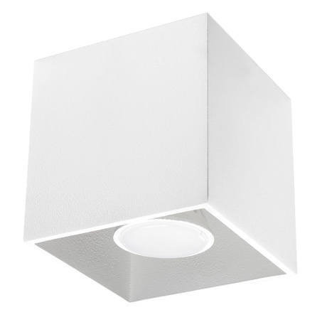 Plafond QUAD 1 blanco + 1x bombilla LED GU-10 3000K Cálido 7W 620lm
