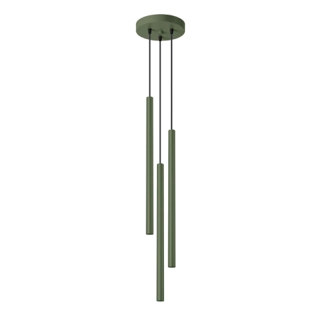 Lámpara colgante PASTELO 3P verde oliva