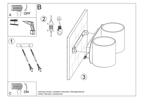 Aplique ORBIS 2 blanco + 2x bombilla LED G9 4000K Fría 4,5W 530lm