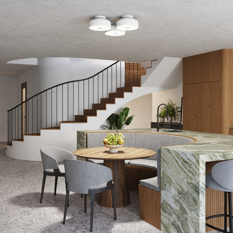 Lámpara de techo OMIQ blanca