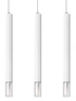 WEZYR 3 lámpara colgante blanco + 3x bombilla LED G9 3000K Warm 4,5W 510lm