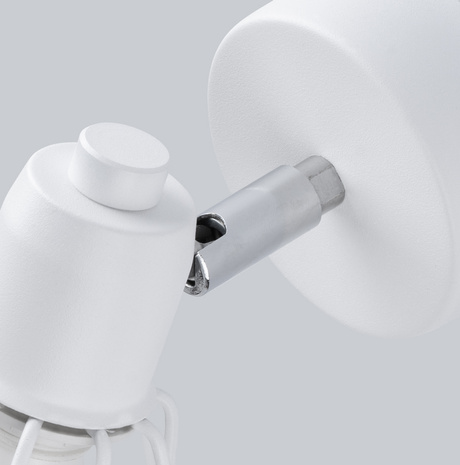 Aplique ARTEMIS 1 blanco + 1x bombilla LED E14 3000K Cálido 7,5W 620lm