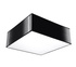 Plafón de techo HORUS 25 NEGRO + 1x bombilla LED E27 4000K Fría 7,5W 650lm