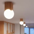 Lámpara de techo SOLIS madera natural