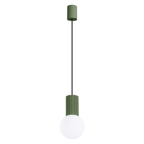 Lámpara colgante HALO 1 verde oliva