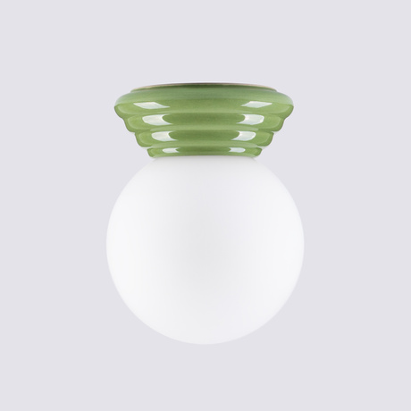Lámpara de techo ZORI verde IP44