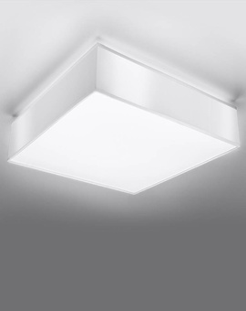 Plafón de techo HORUS 55 BLANCO + 4x bombillas LED E27 4000K Fría 7,5W 650lm