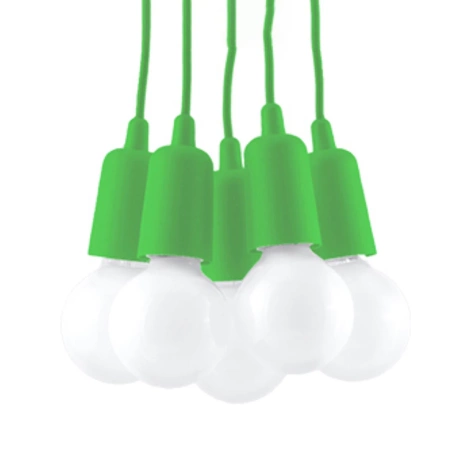 Lámpara colgante DIEGO 5 verde