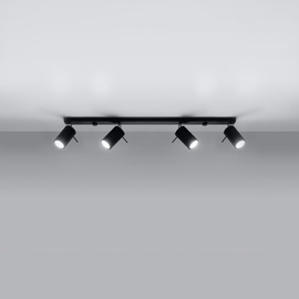 Plafón RING 4L negro