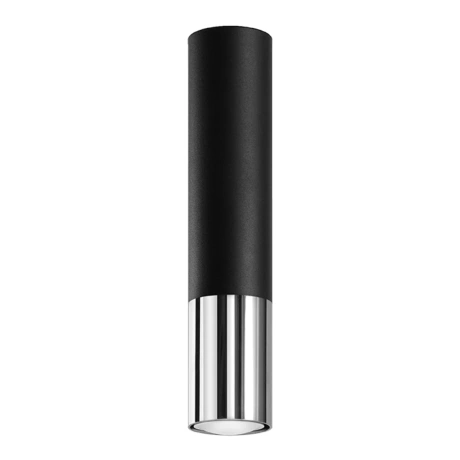 Lámpara de techo LOOPEZ negro/cromo