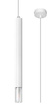 WEZYR 1 lámpara colgante blanca + 1x bombilla LED G9 3000K Cálida 4,5W 510lm