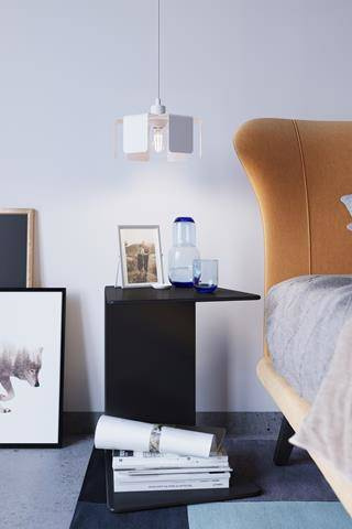 Lámpara colgante TULIP blanca + 1x bombilla LED E27 3000K Cálida 7,5W 620lm