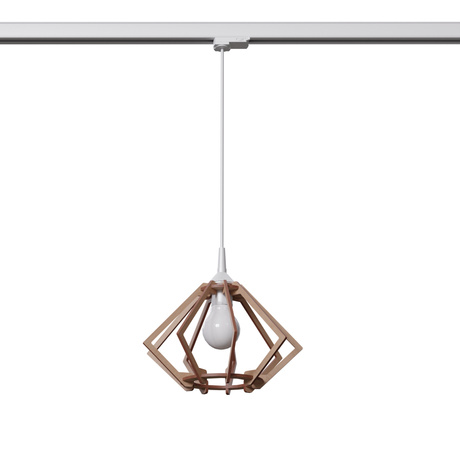 POMPELMO madera natural E27 lámpara colgante #W