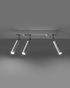 Plafond EYETECH 3 blanco + 3x Bombilla LED G9 4000K Fría 4,5W 530lm