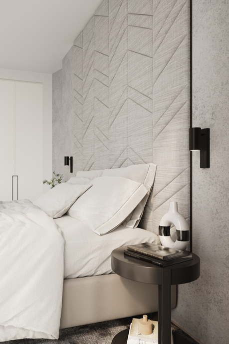 Aplique UTTI negro + 1x bombilla LED GU-10 3000K Cálida 7W 620lm