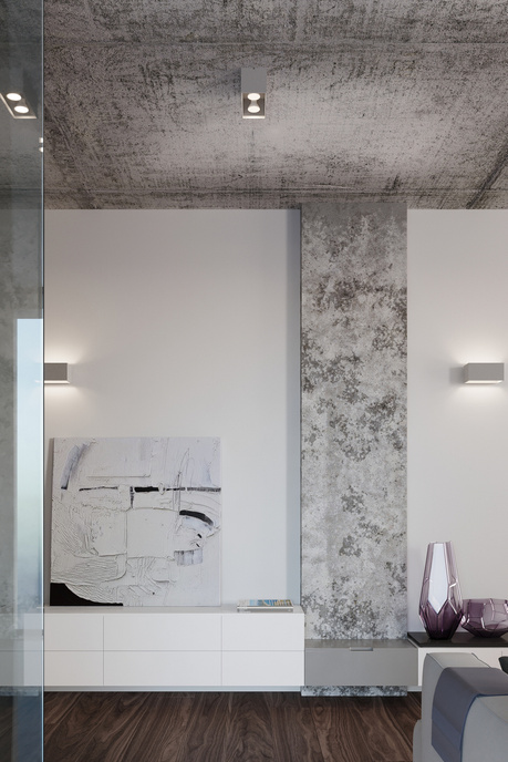 Plafond QUAD MAXI gris + 2x bombilla LED GU-10 3000K Cálida 7W 620lm