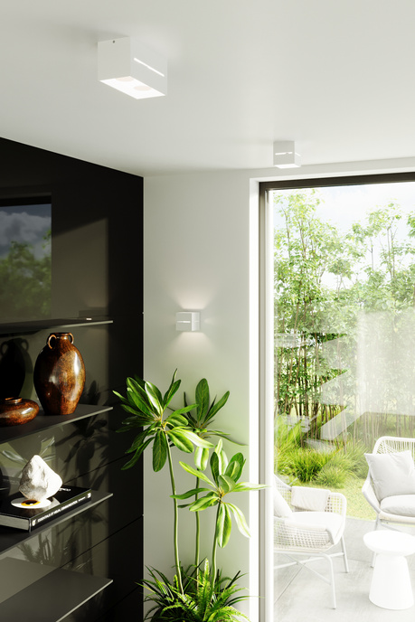 Plafond LOBO MAXI blanco + 2x bombilla LED G9 4000K Fría 4,5W 530lm