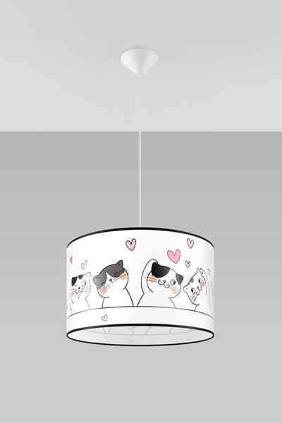 CAT 40 lámpara colgante + 1x bombilla LED E27 4000K Fría 7,5W 650lm