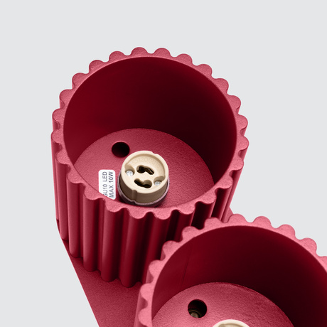 Lámpara de techo AURA 2 burdeos GU10