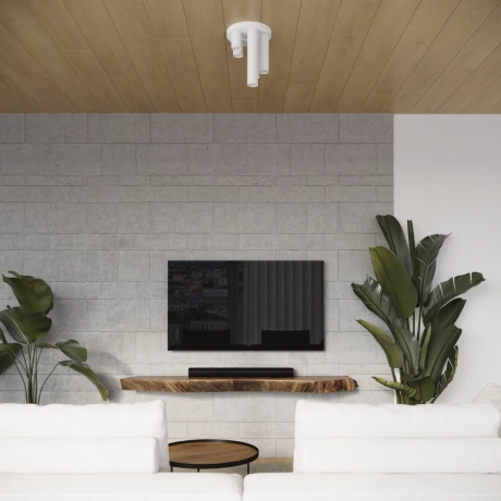 Plafón LAGOS 3P blanco