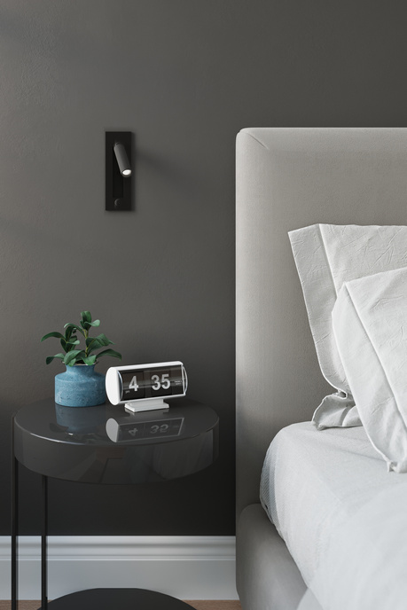 Aplique ENIF negro + 1x bombilla LED G9 3000K Warm 4.5W 510lm