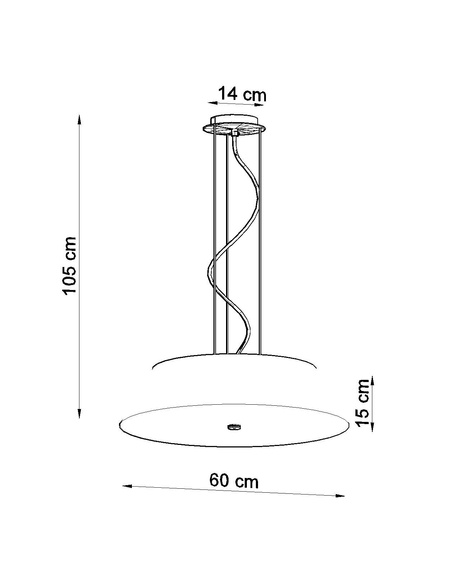 Lámpara de araña VEGA 60 blanca + 5x bombillas LED E27 3000K Cálida 7,5W 620lm