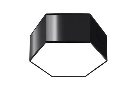 Plafond SUNDE 13 negro + 2x bombilla LED E27 3000K Cálida 7,5W 620lm