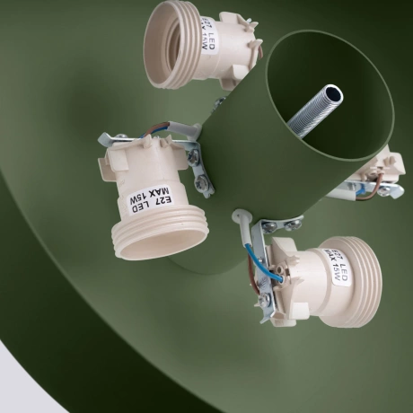 Lámpara de techo OMIQ verde oliva