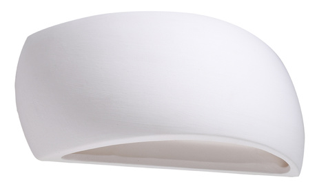 PONTIUS aplique de cerámica blanco + 1x bombilla LED G9 3000K Warm 4.5W 510lm