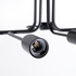 Lámpara de araña VECTOR 8 negra + 8X bombilla LED E27 3000K 7W 760lm