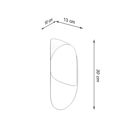 Aplique TEAR negro + 1x bombilla LED G9 4000K Fría 4,5W 530lm