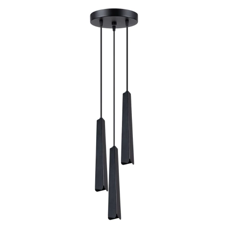 Lámpara colgante PRYSM 3P negra
