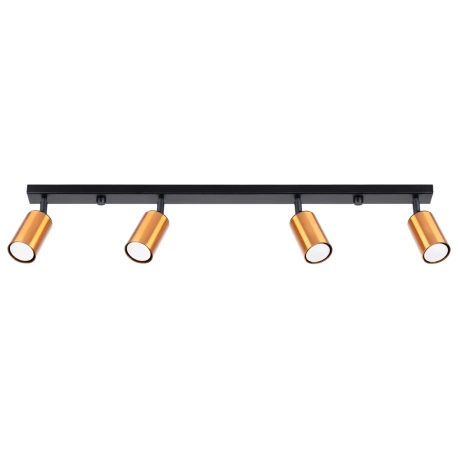 Lámpara de techo WINX 4L negro/cobre
