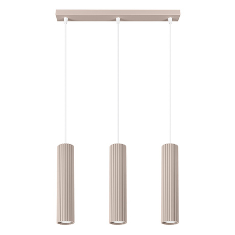 Lámpara colgante KARBON 3L taupe