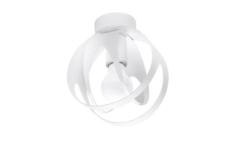Plafond TULOS blanco + 1x bombilla LED E27 4000K Fría 7,5W 650lm