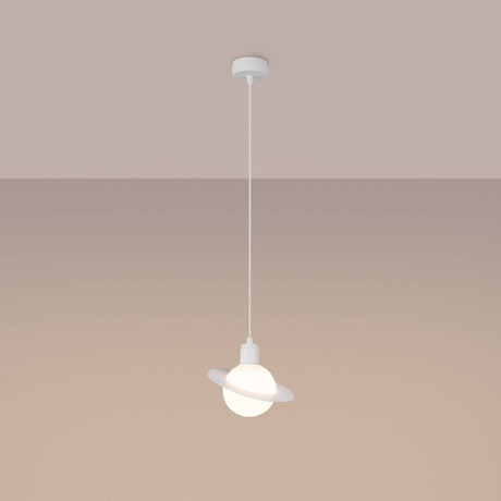 Lámpara colgante HYPERION 1 blanco + 1x bombilla LED G9 3000K Cálida 4,5W 450lm