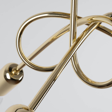 Lámpara de araña SUPEŁ 3 oro brillo + 3X bombilla LED E27 3000K 7W 760lm