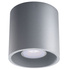 Plafond ORBIS 1 gris + 1x bombilla LED GU-10 4000K Fría 7W 630lm